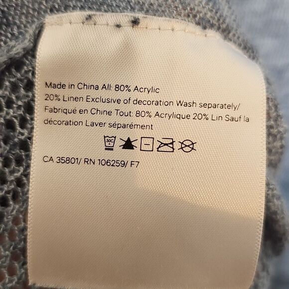 Lululemon Well Being Crew Sweater Linen Heathered Speckle Petrol Blue Medium - Picture 9 of 9